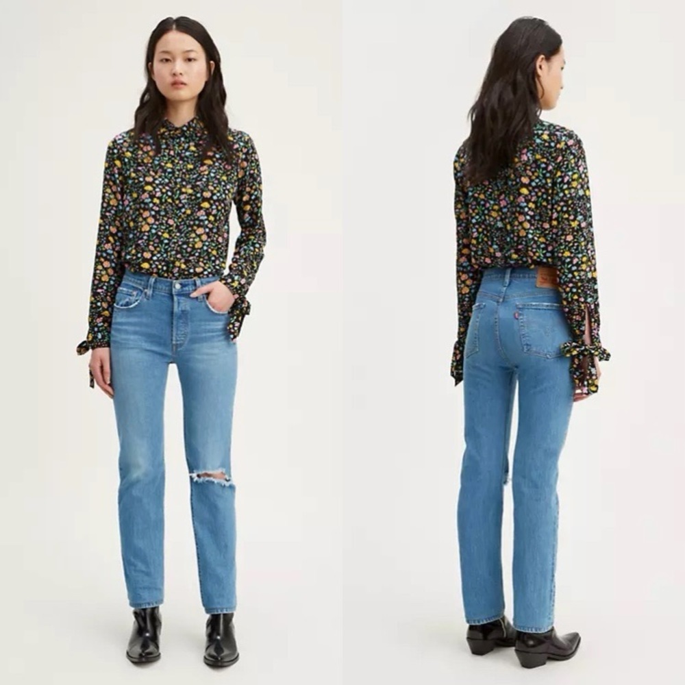 Levi’s 501 ORIGINAL FIT STRETCH WOMEN'S JEANS Medium Wash